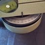 Vickers S24 Surveying Level in Original Leather Case, The instrument features a distinctive green metal body. It is designed for high-precision leveling in construction and engineering application Image 5