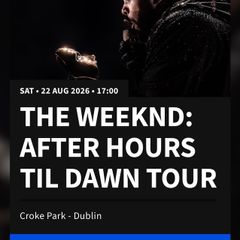 The Weeknd After Hours Til Dawn 2026 Tour Tickets