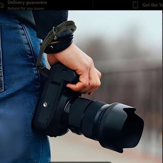 High-Strength Paracord Camera Wrist Strap with Quick Release - Professional Anti-Drop DSLR Hand Strap - 21244