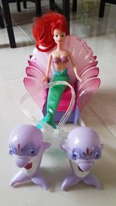 Disney Little Mermaid Ariel Doll Sea Carriage