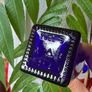 Vintage cobalt blue glass bottle Image 5