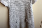 Zara Kniwear baby girls 12-18 knit dress with bow detail