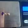 9ct rose gold amethyst & moissanite drop pendant Image 3