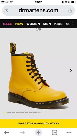 Dr Martens Yellow