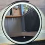 LED Bathroom Mirror Black Frame Demister Image 3