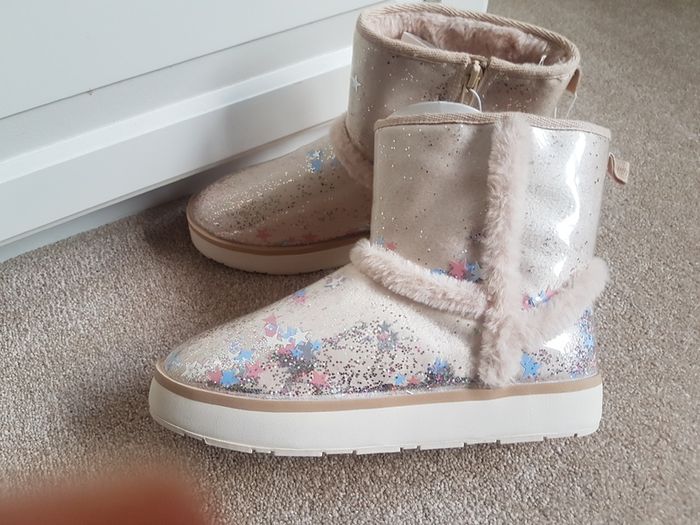Zara girls sparkle boots - NEW