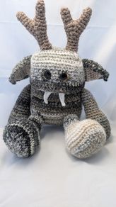 handmade crochet monster large