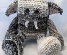 handmade crochet monster large
