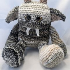 handmade crochet monster large