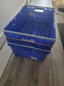 blue crates