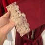 Luxury Burgundy Satin & Lace Nightdress & Robe Set (XXL) Image 6