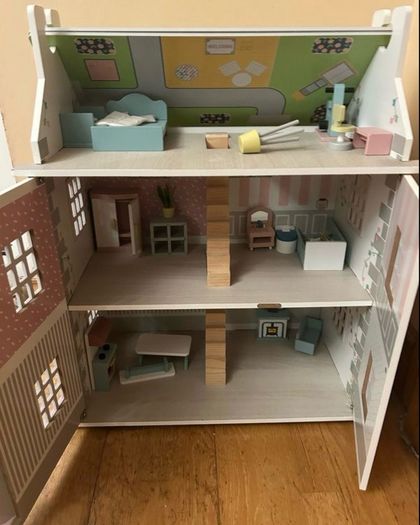 Wooden dolls house