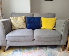 Murphy Home Furniture Charm 2 Seater Sofa. Grey Excellent Condition