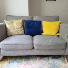 Murphy Home Furniture Charm 2 Seater Sofa. Grey Excellent Condition
