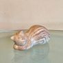 Vintage Joan Doherty Raku Cat Sculpture, Irish Pottery Design Image 8