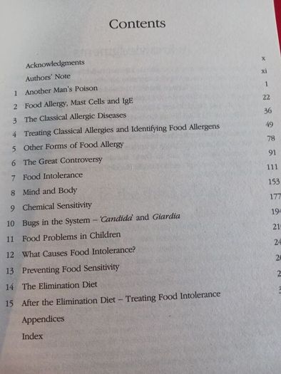 The Complete Guide to Food Allergy & Intolerances/ Professor Jonathan Brostoff & Linda Gamlin