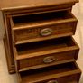 Clove Oak 3-Drawer Solid Wood Bedside Cabinet Locker Classic Traditional Vintage Image 8
