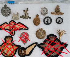 British and South African military badges WW1 and WW2
