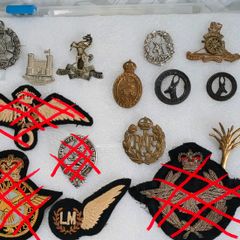 British and South African military badges WW1 and WW2