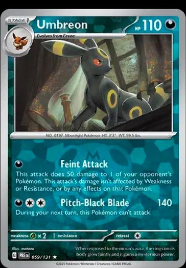 Umbreon Masterball Prismatic Evolutions