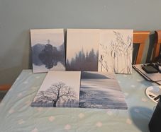 5 set of Canvas prints