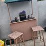 Rattan Garden Bar Set  Bar and Canopy with 2 Stools Image 2