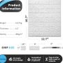 10Pcs 3D Brick Wallpaper in White, Faux Foam Brick Wall Panels Peel and Stick, Waterproof for Bedroom, Living Room, and Kitchen Decor Image 4