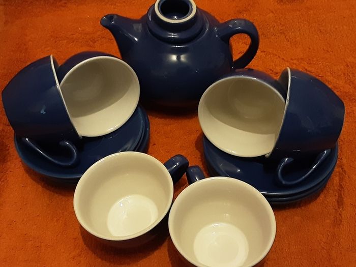 Nice blue tea set