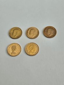 Selection Of 22ct Gold Half Sovereign Coins