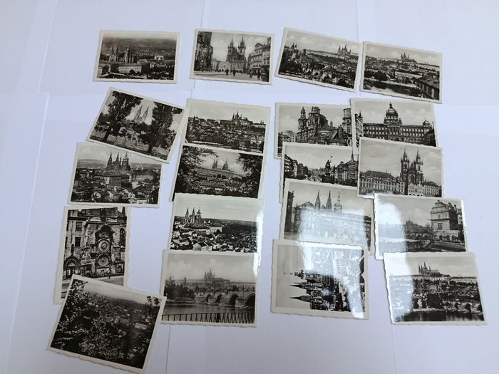 Antique Pre-WW1 Postcard & History Lot - Prague, Vienna, Freiburg, Strasbourg + Dublin Letter