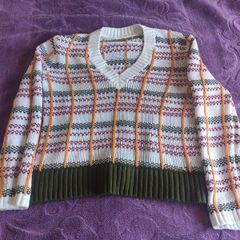 Ted Baker Plaid Knit Jumper  Size 2 Fits like a size M