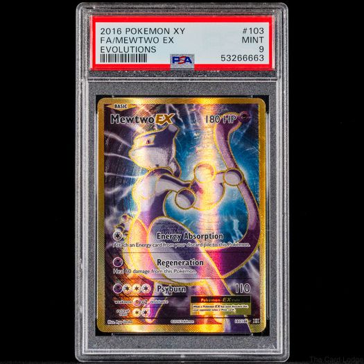 Mewtwo EX 103/108 PSA 9 Mint Graded Ultra Rare Holo XY Evolutions Pokemon Card 2016