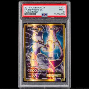Mewtwo EX 103/108 PSA 9 Mint Graded Ultra Rare Holo XY Evolutions Pokemon Card 2016