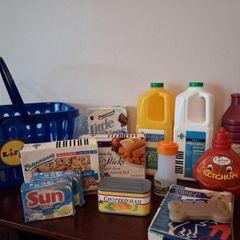 Toy Food and Shopping Basket