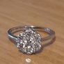 Silver diamond 925 hallmarked  size 7 Image 2