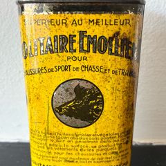 1950's Leather Oil Tin