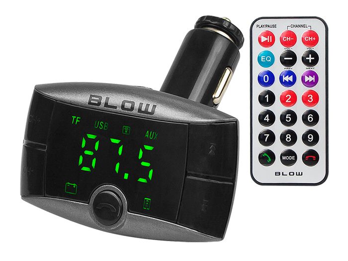 New LCD FM Transmitter Car Radio Bluetooth 4.2 LED USB + Remote Control #1037