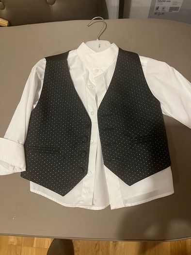 boys shirt and waistcoat