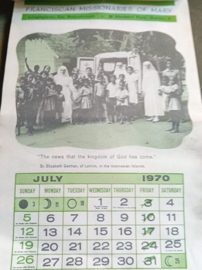 Franciscian Calendar 1970