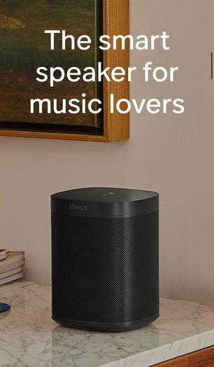 Sonos One wireless speaker in white