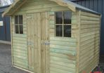 8ft x 6ft Kendal P/treated Garden Shed