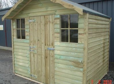 8ft x 6ft Kendal P/treated Garden Shed