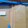 Wetroom with hinged flipper panel in chrome Image 4