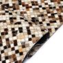 Rug Genuine Leather Patchwork 160x230 cm Square Brown/White Image 2