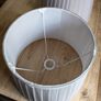 Pair of Large, Pleated, Grey Lampshades Image 9