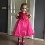 New Girls Sequinned Dress Flower Sash Sleeveless Formal Party Wedding Bridesmaid Sz 5-6yrs Image 2