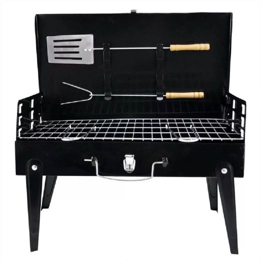 Portable BBQ Grill Barbecue & Utensils NEW