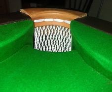 Snooker table 9 x 4.5 ft.  Made by Abbey Billards, Dublin