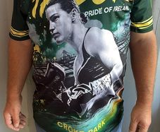 Katie Taylor jerseys and hats.