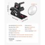 Plunge-Cut Circular Saw Kit, Tracksaw with 48-Tooth Carbide-Tipped Blade, 0-45 Angle Adjustment, 55 mm Cutting Depth, for Wood, Plastic, Guide Rail Not Included, Black Image 5